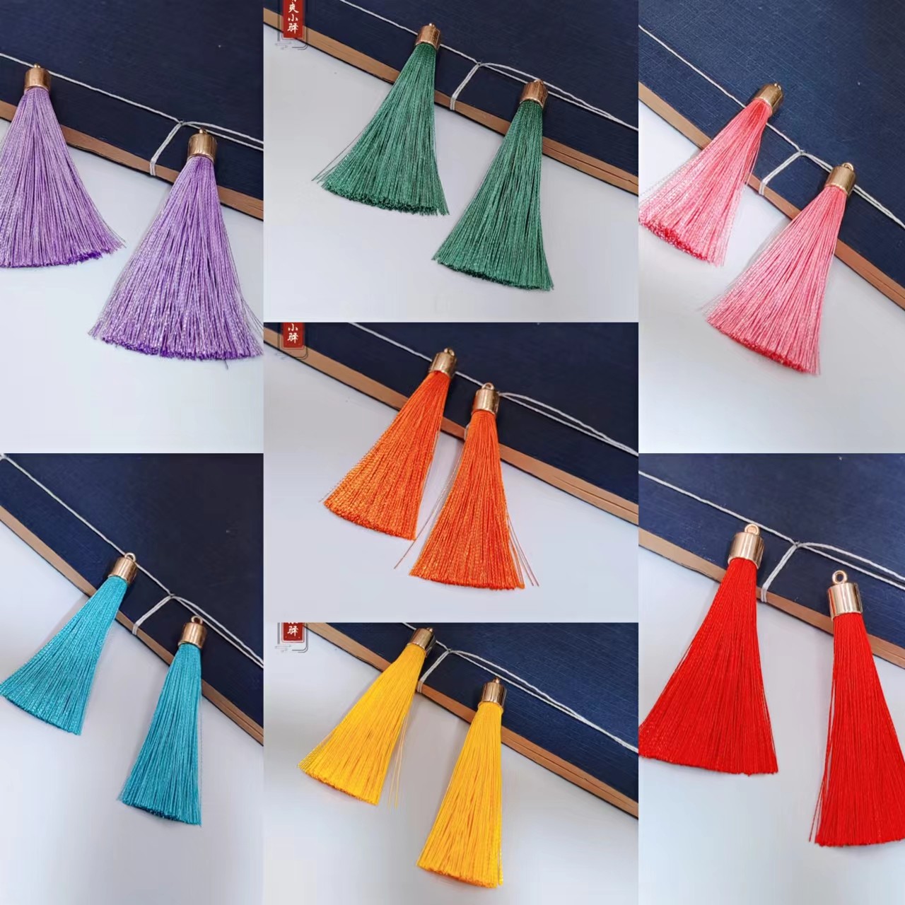 带帽流苏吊坠发饰对夹