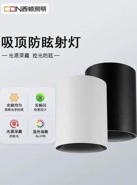 西顿照明射灯明装免开孔防眩光客厅家用天花灯吸顶射灯CEX9102C