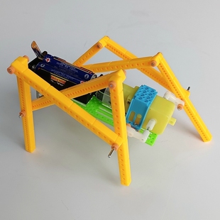 小学生科学实验玩具DIY手工科技小制作四足爬行机器人机器狗材料