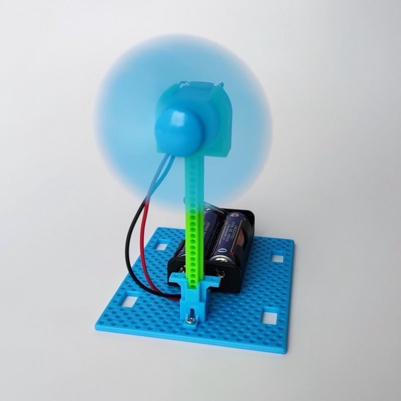 小学生科学实验作业电风扇幼儿园儿童科技制作手工diy小风扇材料