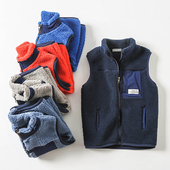 宝宝爱穿 软软 男童摇粒绒马甲中大童外穿加厚马夹 年终清库