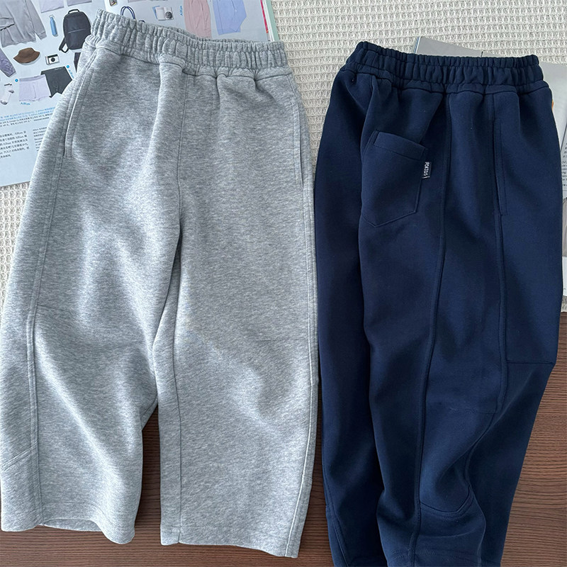 新款男童百搭针织运动裤~中大童宽松休闲长裤儿童香蕉裤镰刀裤子,童装/婴儿装/亲子装,裤子,淘宝优惠券,粉丝福利购,淘宝优惠卷