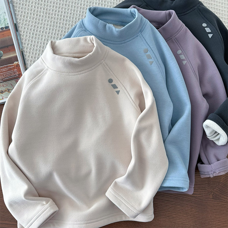 男童半高领加绒加厚打底衫~秋冬季中大童糯糯衣保暖内衣贴身上衣,童装/婴儿装/亲子装,T恤,淘宝优惠券,粉丝福利购,淘宝优惠卷