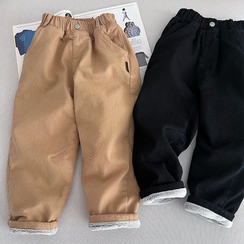 超值划算 男童秋冬季加绒休闲长裤~中大童防风保暖弹力厚裤子,童装/婴儿装/亲子装,裤子,淘宝优惠券,粉丝福利购,淘宝优惠卷