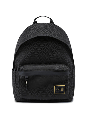 李宁正品2025年秋季新款男运动休闲双肩背包包黑色ABSV447-1/2