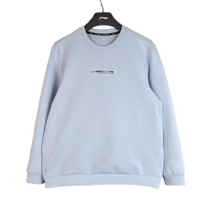 AWDW059 2026春男加绒圆领保暖透气男子卫衣套头衫 李宁正品