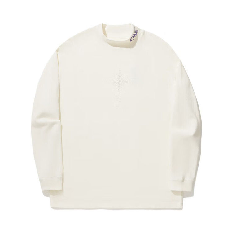 李宁正品2024春男圆领长袖吸湿排汗透气宽松T恤ATLU037-1