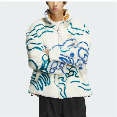 三叶草男女装双面穿立领夹克外套