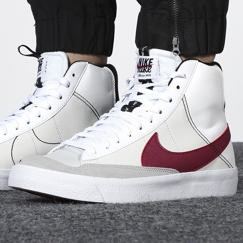 耐克开拓者板鞋女blazer mid 77中帮运动鞋休闲鞋dh8640-101-100