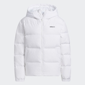 羽绒服外套 白色连帽短款 HF0498 新款 Adidas阿迪达斯Neo女子秋季
