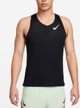 Nike/耐克正品夏季款男士跑步运动透气无袖背心T恤 FN4232-010