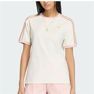 adidas三叶草 女子经典时尚简约圆领短袖T恤KY8126 KY5093 KS9293
