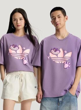 adidas三叶草男女装 宽松休闲圆领短袖T恤KY8306 KY6270 KE3941