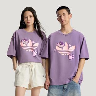 adidas三叶草男女装 宽松休闲圆领短袖T恤KY8306 KY6270 KE3941