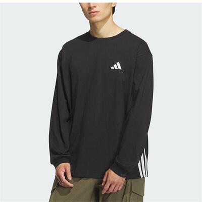 阿迪达斯男宽松圆领长袖T恤