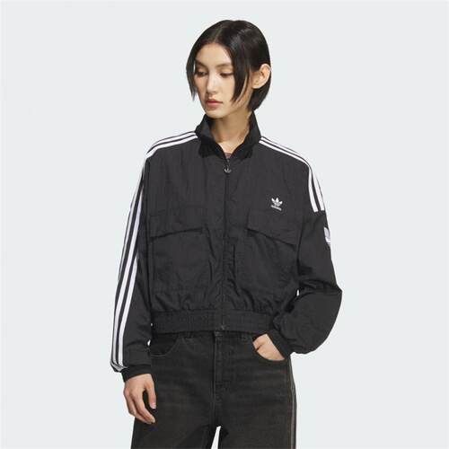 三叶草女装经典百搭立领夹克外套