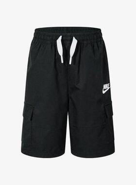 Nike耐克 小童经典简约舒适宽松休闲梭织运动短裤HQ7932-010