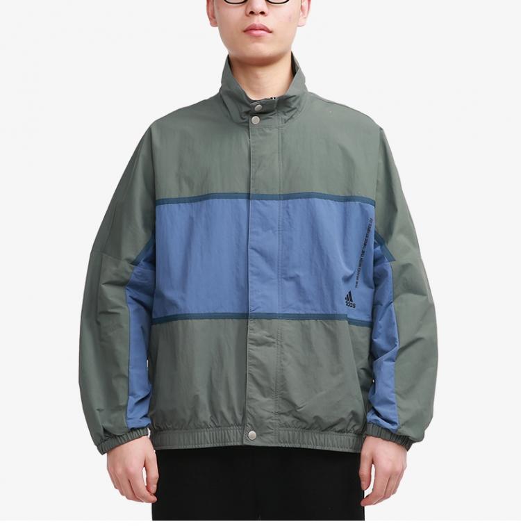 阿迪达斯男装立领休闲运动夹克