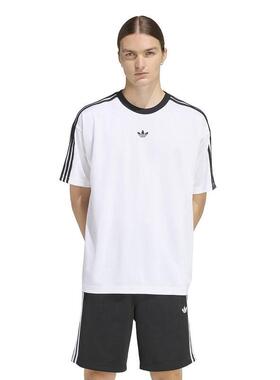 adidas三叶草男女装 经典条纹宽松休闲圆领短袖T恤KD5829 KD5830