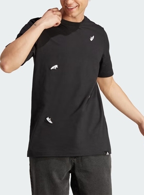 adidas阿迪达斯男装 跑步圆领运动短袖T恤 IL5384 JJ3967 JJ3968