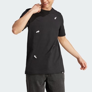 JJ3967 adidas阿迪达斯男装 IL5384 T恤 JJ3968 跑步圆领运动短袖