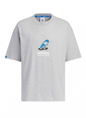 adidas三叶草男装 运动休闲透气短袖T恤JI6312 IU0224 JW0970