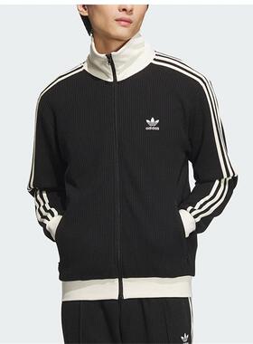 adidas三叶草男女装 运动休闲立领夹克外套 JP1418 JW0109 JW0110