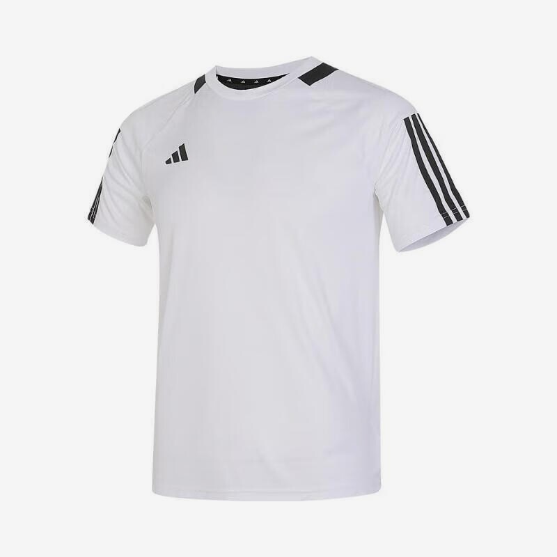 Adidas阿迪达斯童装 透气运动训练短袖T恤IS0333 JD6488 JF3636 - 实物图
