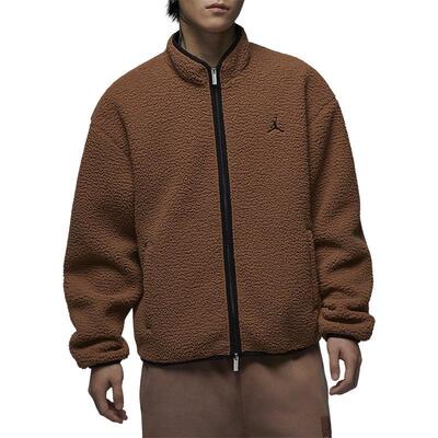 耐克男装仿羊羔绒立领夹克外套