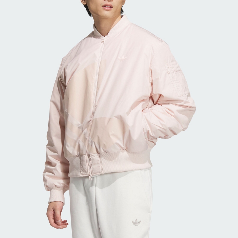 adidas三叶草男女装 舒适简约运动休闲立领夹克外套JL8382 JC5971