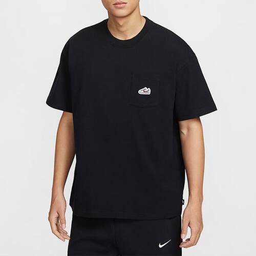 NIKE耐克男装 简约纯色百搭圆领套头短袖T恤 IB1383-010