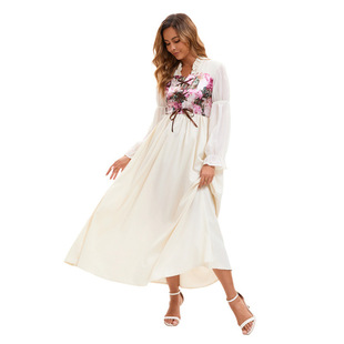 实拍2025年春季新款法式连衣裙轻奢礼裙穿搭万圣节演出戏剧舞台服