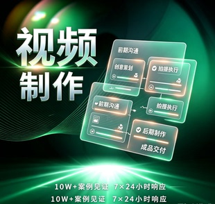 视频制作剪辑接单企业宣传片ai短视频抖音拍摄后期动画主图短视频