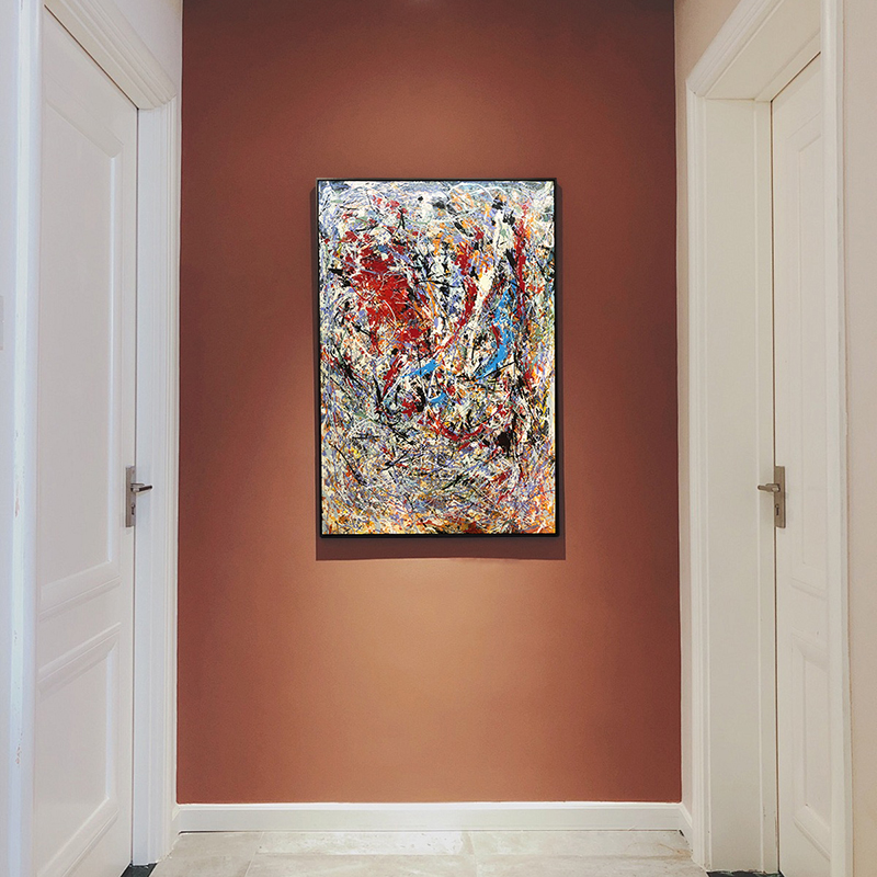 纯手绘抽象油画波洛克系列