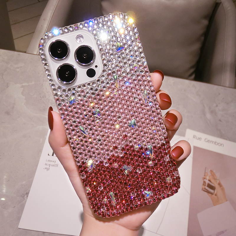 华为Mate60pro满钻手机壳高级感P50带钻石闪P40全包软硅胶P30防摔nova11保护套荣耀90奢华水钻12女款80适用7