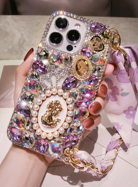 华为Mate80满钻手机壳奢华新款nova15保护套14防摔P60带钻石Pura70pro+丝巾手链P50时尚13适用12荣耀500高级