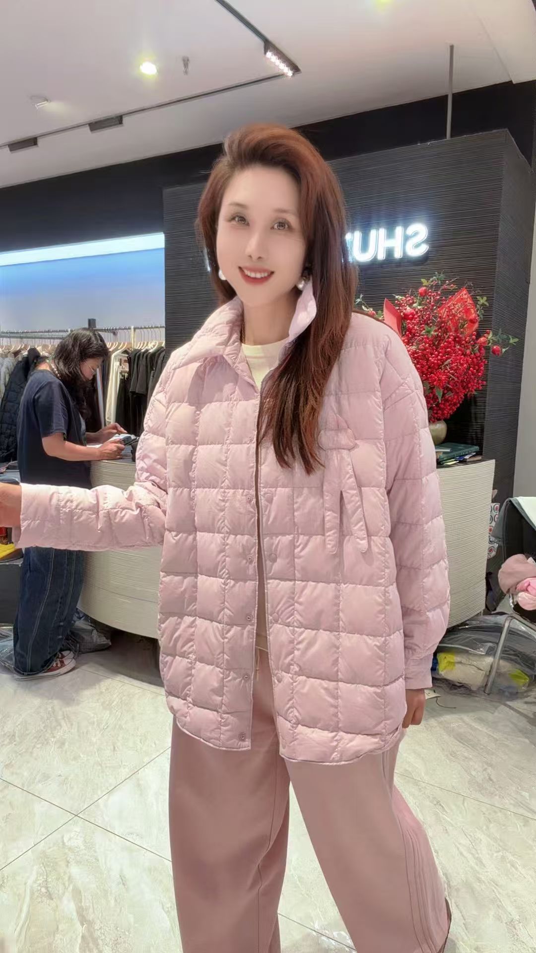 水淼大码棉服女胖mm翻领棉衣外套200斤女装新款棉袄排骨羽绒服冬图片