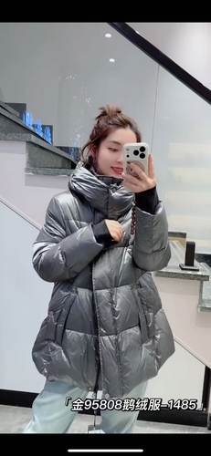 金影奇95808大码羽绒服女胖MM连帽国标90白鹅绒200斤女装新款冬装