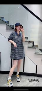 半袖 200斤女装 新款 秋装 女胖mm短袖 宜语析5570T恤衫 上衣POLO打底衫