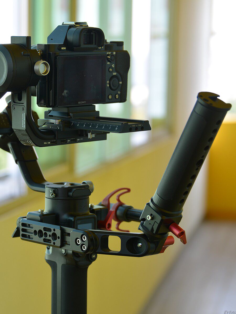 适用大疆dji rs2  rsc2 rs3稳定器提壶手柄可折叠握柄低角度拍摄