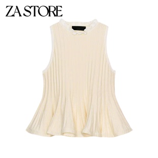 新品 下摆上衣 女装 罗纹针织九分短裙式 0014007 休闲风无袖 春季