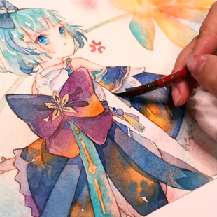 纯棉水彩纸300g16开细纹中粗 棉浆纸 法国进口LANA拉娜 漫画 包邮