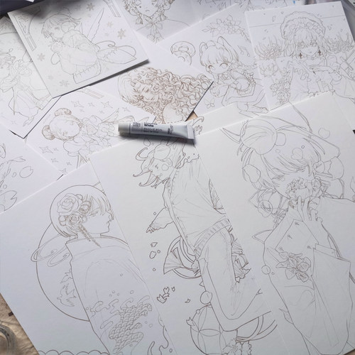 第五弹定制画线稿本棉鱼杂物堆