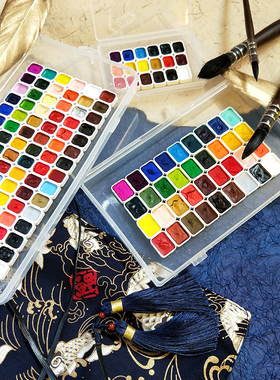 【杂物堆】卡萨kabe水彩/和彩 分装18/36/90全色 日本透明颜料