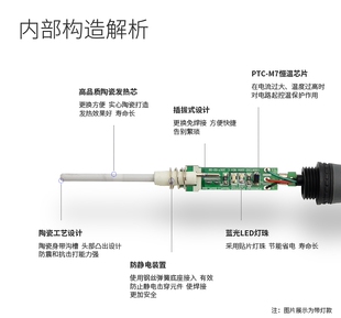 焊接维修工具40W50W恒温电烙铁电焊笔 烙铁套装 60W电烙铁内热式