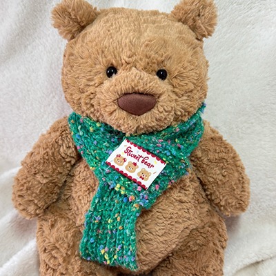 憨七七手作巴塞罗熊衣服jellycat娃衣邦尼兔着替围巾秋冬围脖着替