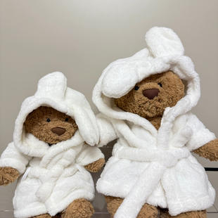 憨七七手作巴熊浴袍巴猪阿波大脚怪衣服狼人莉娜熊可穿着替娃衣