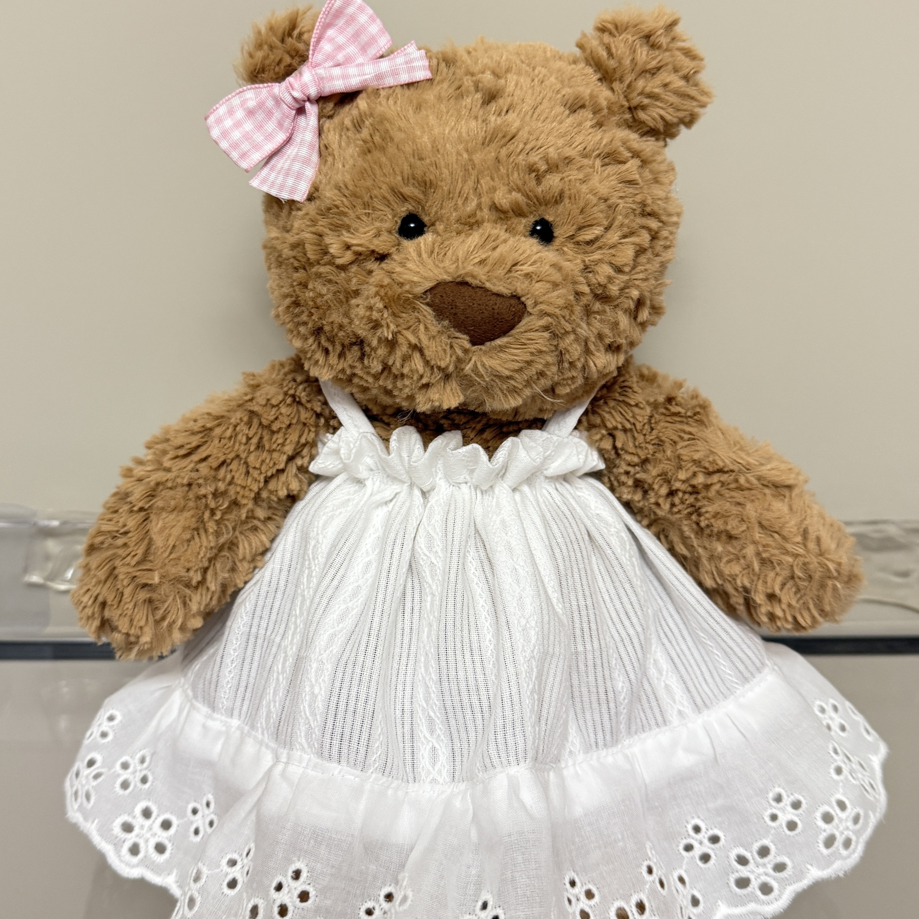 jellycat巴塞罗熊百搭小白裙子