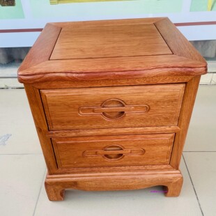 红木菠萝格木床头柜全实木床边柜子花梨木房间柜收纳抽屉柜厂直销