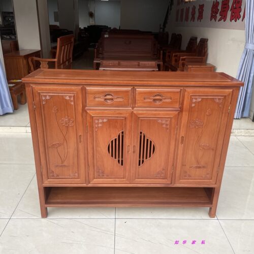 进口菠萝格红木实木高档收纳鞋柜